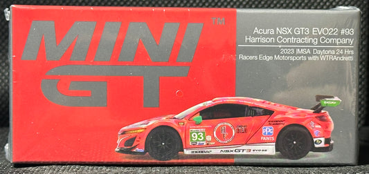 MINI GT 1/64 Acura NSX GT3 EVO22 #93 WTR Racers Edge Motorsports IMSA 2023 Daytona 24 Hr