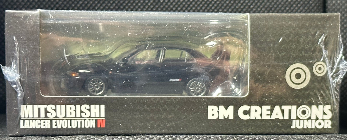 BM CREATIONS JUNIOR 1/64 Mitsubishi Lancer EVO IV BLACK LHD