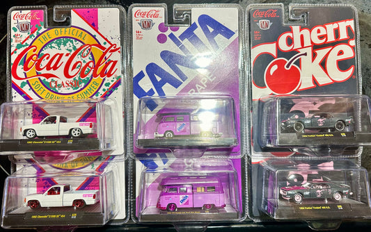 M2 Machines Coca Cola Release A39 Regular & Chase Complete Set