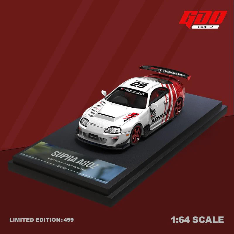 GDO Hunter x Time Micro 1/64 Supra A80Z TRD Advan Livery #29