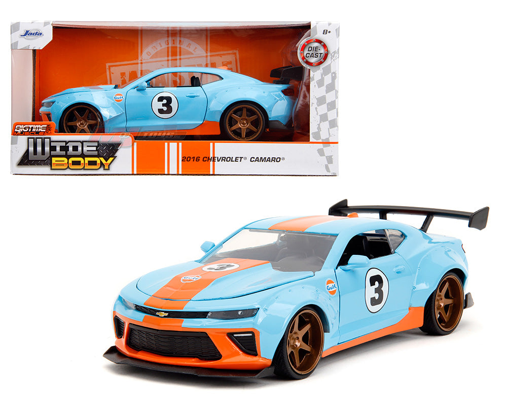 Jada Bigtime Muscle 1:24 2016 Gulf Chevrolet Camaro Widebody