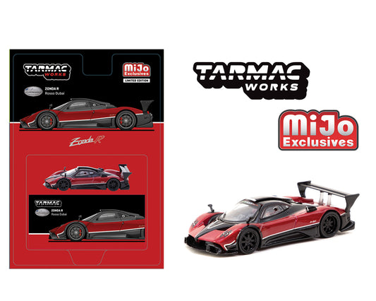 (Pre-Order) Tarmac Works 1:64 Pagani Zonda R – Rosso Dubai – Global64 – Mijo Exclusives