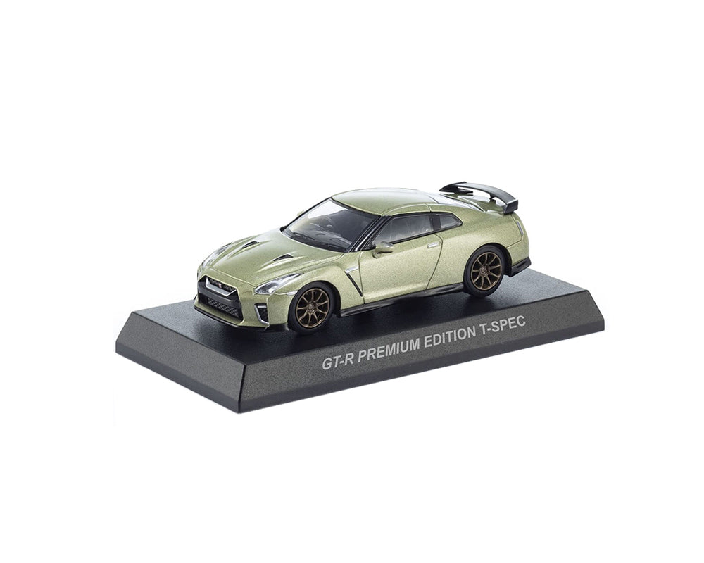 (Pre-Order) Kyosho 1:64 Mini Car & Book Nissan GT-R T-Spec Millenium Limited Edition – Jade Green
