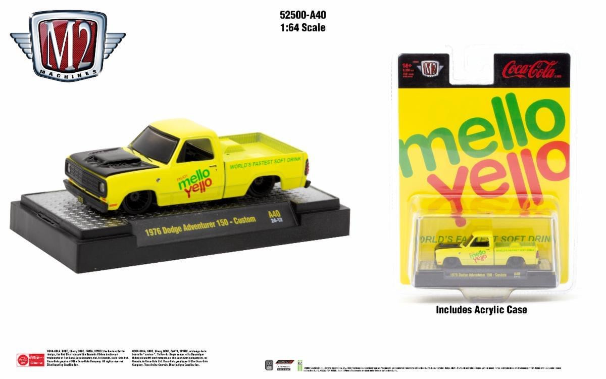 M2 Machine Mellow Yellow 1976 Dodge Adventurer 150