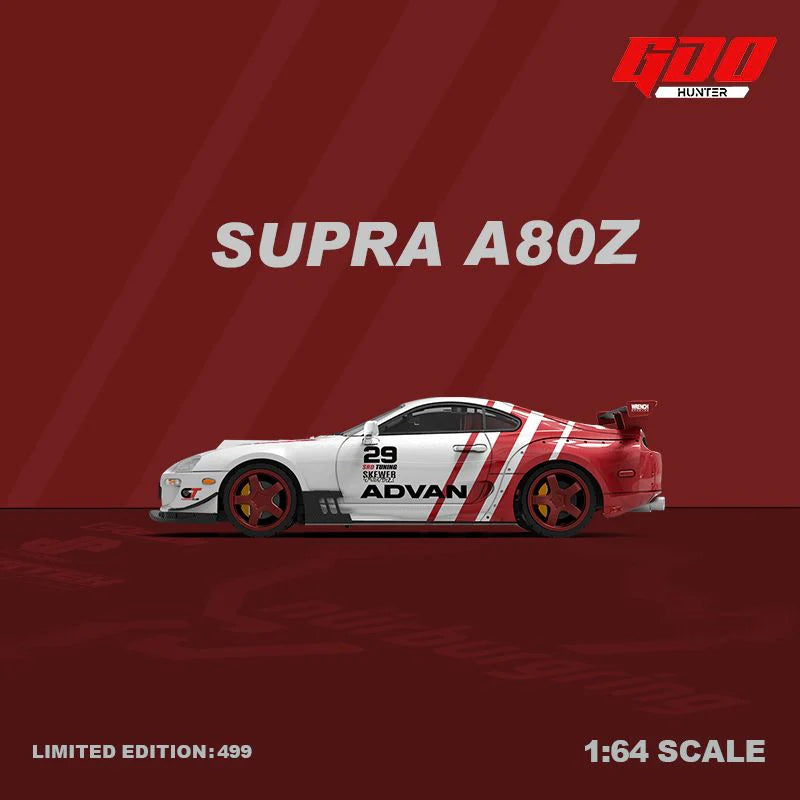 GDO Hunter x Time Micro 1/64 Supra A80Z TRD Advan Livery #29
