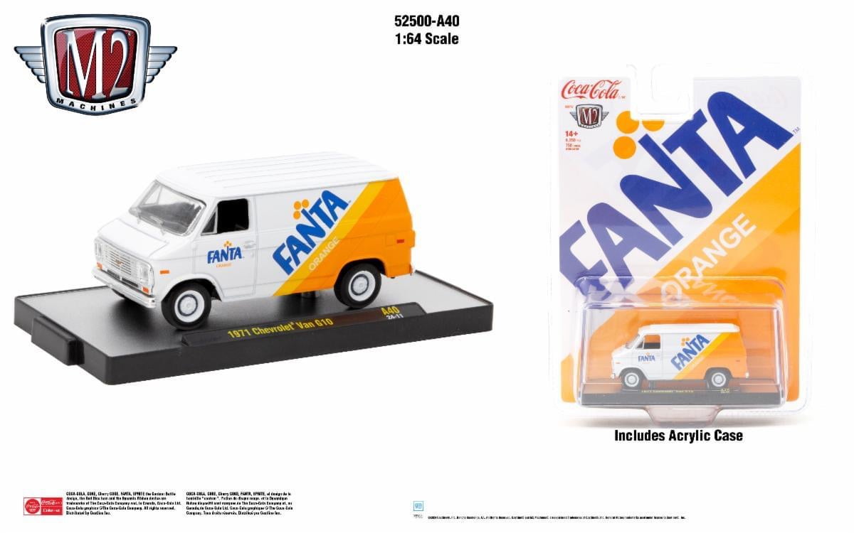 M2 Machines Fanta 1971 Chevrolet Van G10