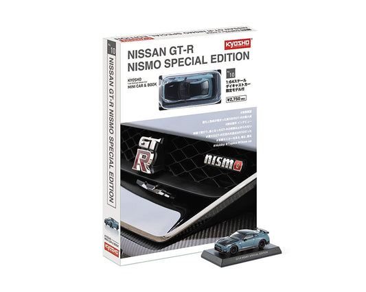 (Pre-Order) Kyosho 1:64 Mini Car & Book Nissan GT-R Nismo 2022 Limited Edition – Grey