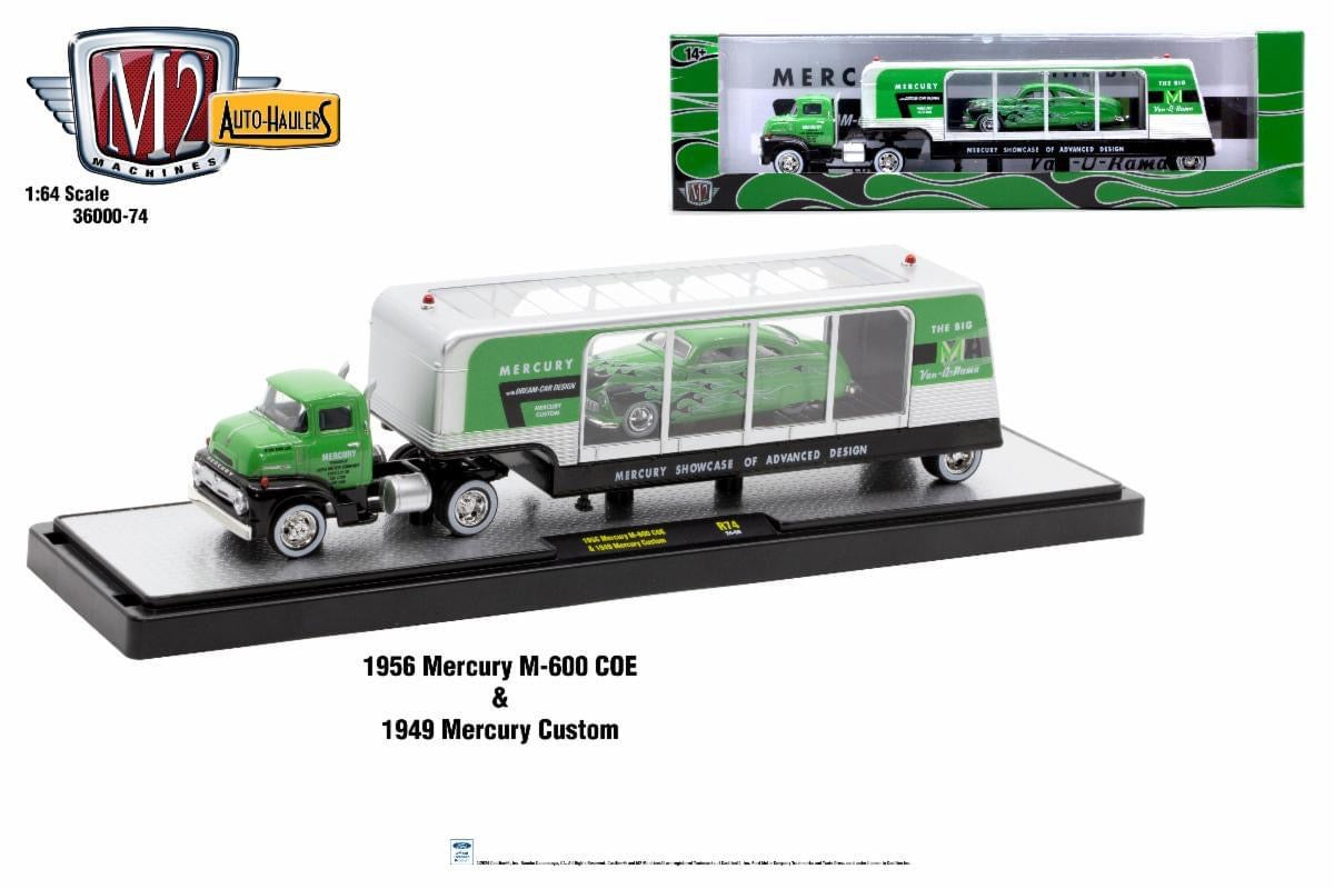 M2 Machines Auto Haulers 1956 Mercury M-600 COE & 1949 Mercury Custom