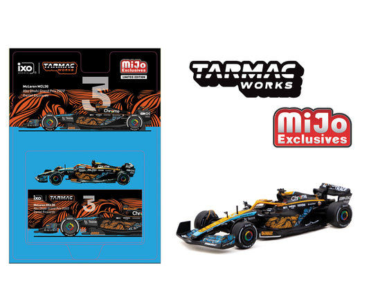 (Pre-Order) Tarmac Works 1:64 McLaren MCL36 Abu Dhabi Grand Prix 2022 Daniel Ricciardo – Mijo Exclusives