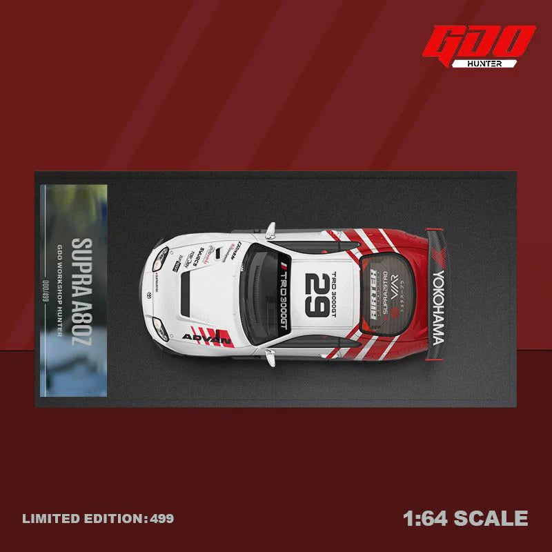 GDO Hunter x Time Micro 1/64 Supra A80Z TRD Advan Livery #29