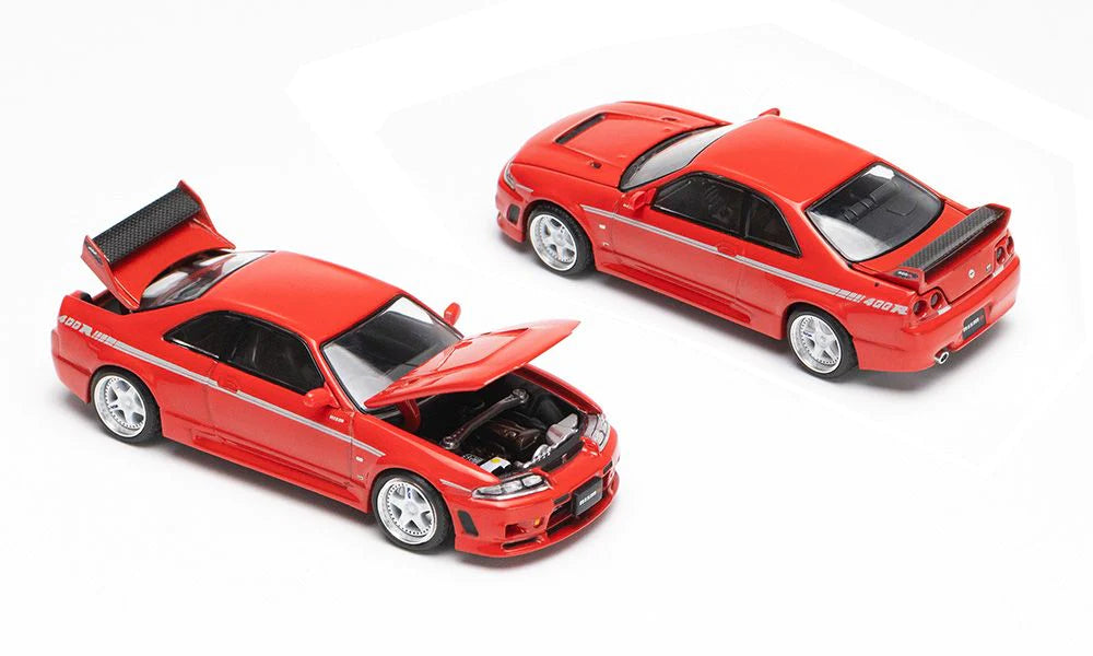 Pop Race 1/64 Nissan GT-R R33 NISMO 400R - Super Clear Red