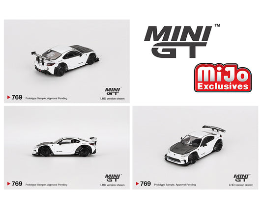 (Pre-Order) Mini GT 1:64 Toyota GR86 LB★Nation – White- MiJo Exclusives