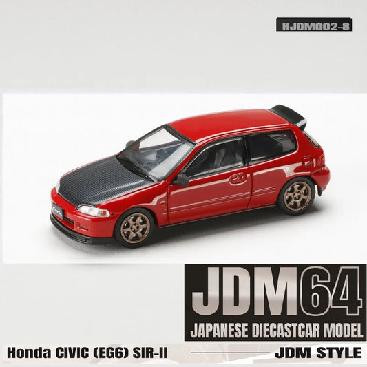 (Pre-Order) JDM64 by HOBBY JAPAN 1/64 Honda CIVIC (EG6) SIR-Ⅱ JDM STYLE - Milano Red
