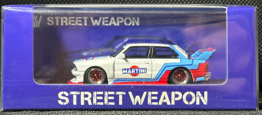 Street Weapon 1/64 LTO BMW E30 Matt White Martini