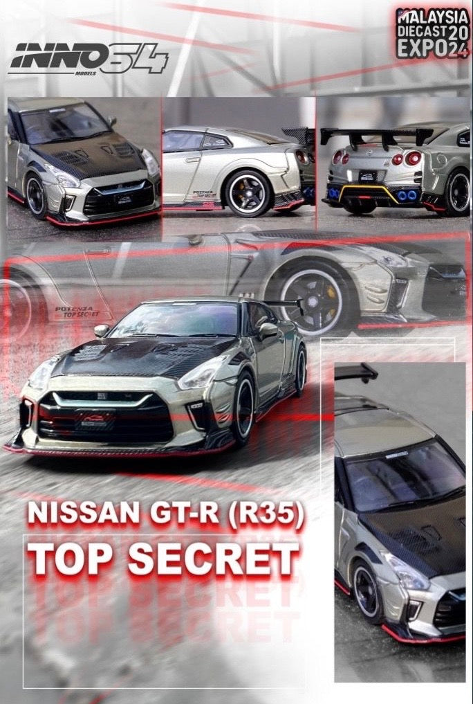 INNO64 1/64 NISSAN GT-R R35 "TOP SECRET" - MDX24 Special Edition