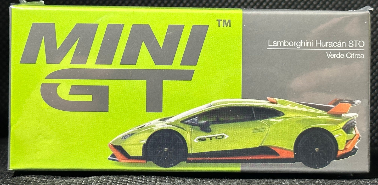 MINI GT 1/64 Lamborghini Huracan STO Verde Citra LHD