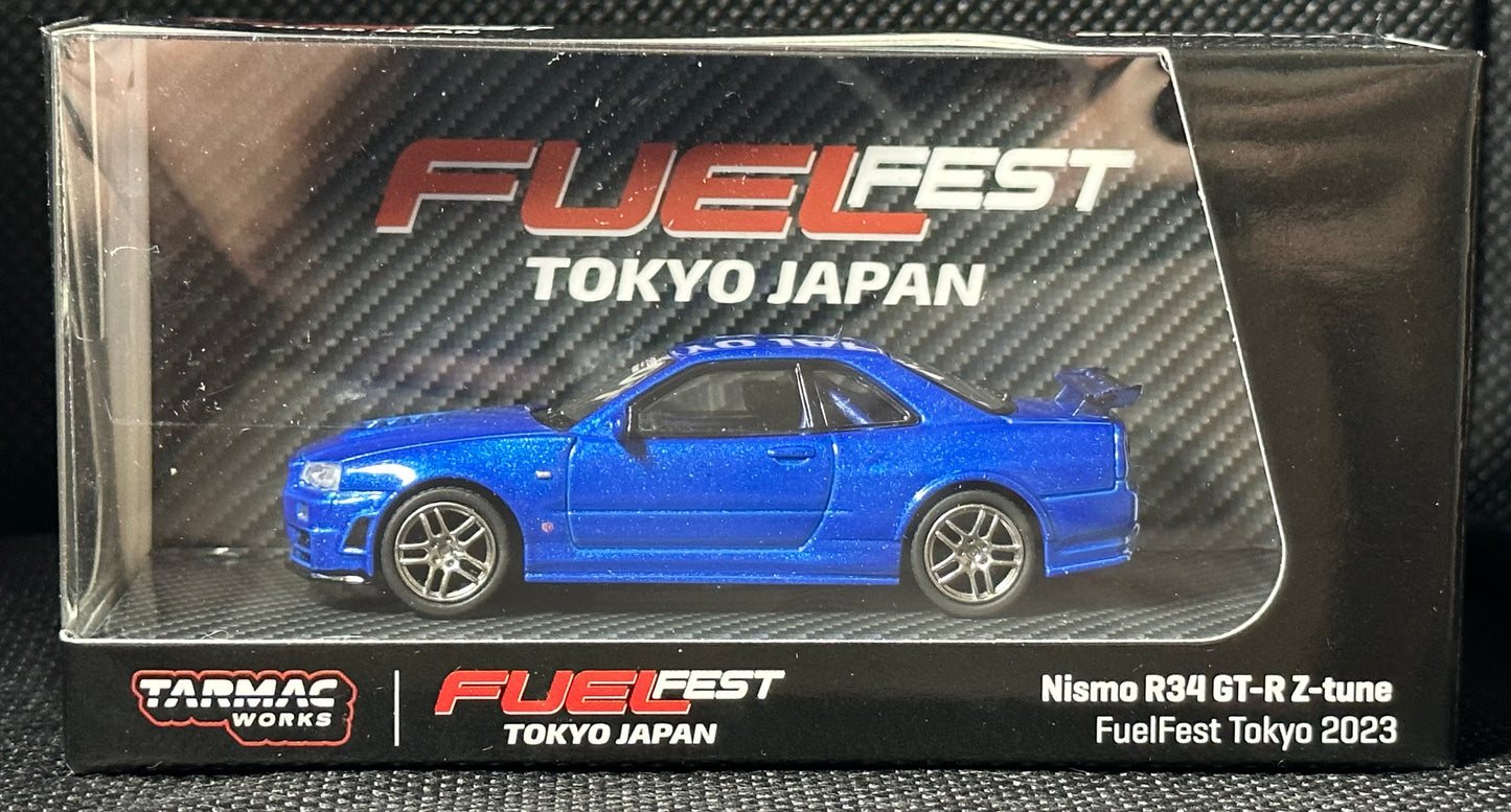 TARMAC WORKS COLLAB64 1/64 Schuco x Tarmac Works 1/64 Nismo R34 GT-R Z-tune FuelFest Tokyo 2023 Special Edition