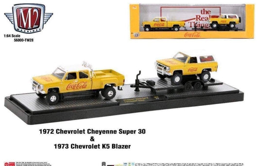 M2 Machines 1972 Chevrolet Cheyenne Super 30 & 1973 Chevrolet K5 Blazer