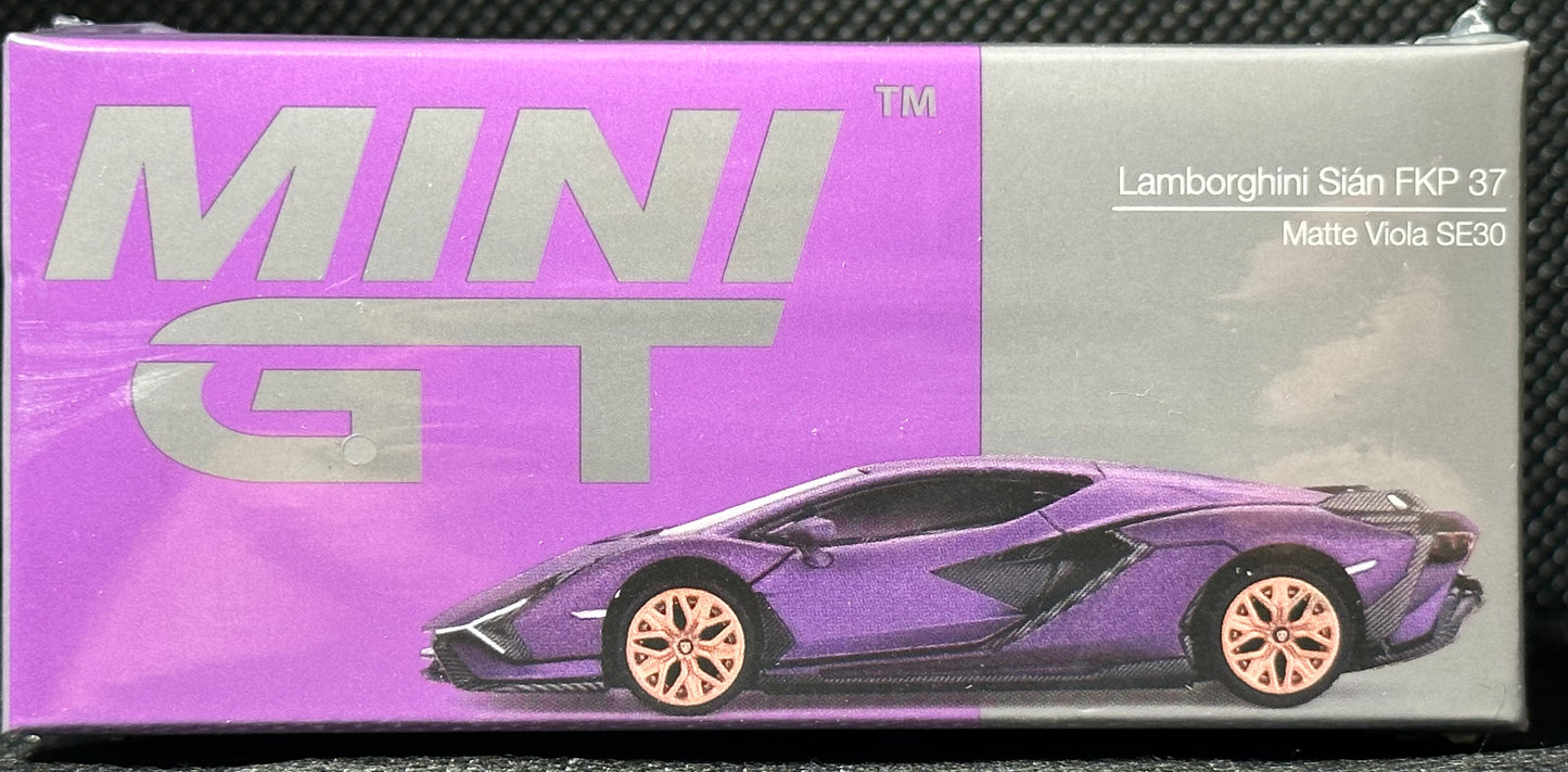 MINI GT 1/64 Lamborghini Sián FKP 37 Matte Viola SE30 LHD
