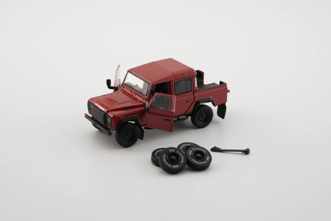 BM Creations 1/64 Land Rover 2016 Defender 110 Pick Up Orange LHD