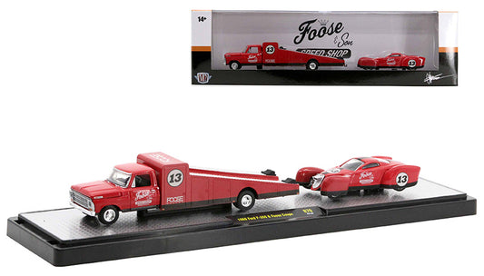 M2 Machines Auto Haulers Foose and Son - 1969 Ford F-350 and Foose Coupe