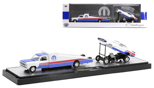M2 Machines Auto Haulers 1974 Dodge Ramp Truck and 1971 Dodge Challenger Funny Car