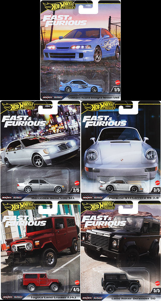 2024 Hot Wheels Premium Fast & Furious Release G Set of 5