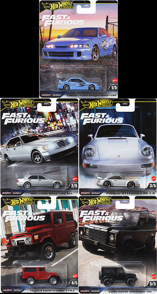 (Pre-Order) 2024 Hot Wheels Premium Fast & Furious Release G Set of 5