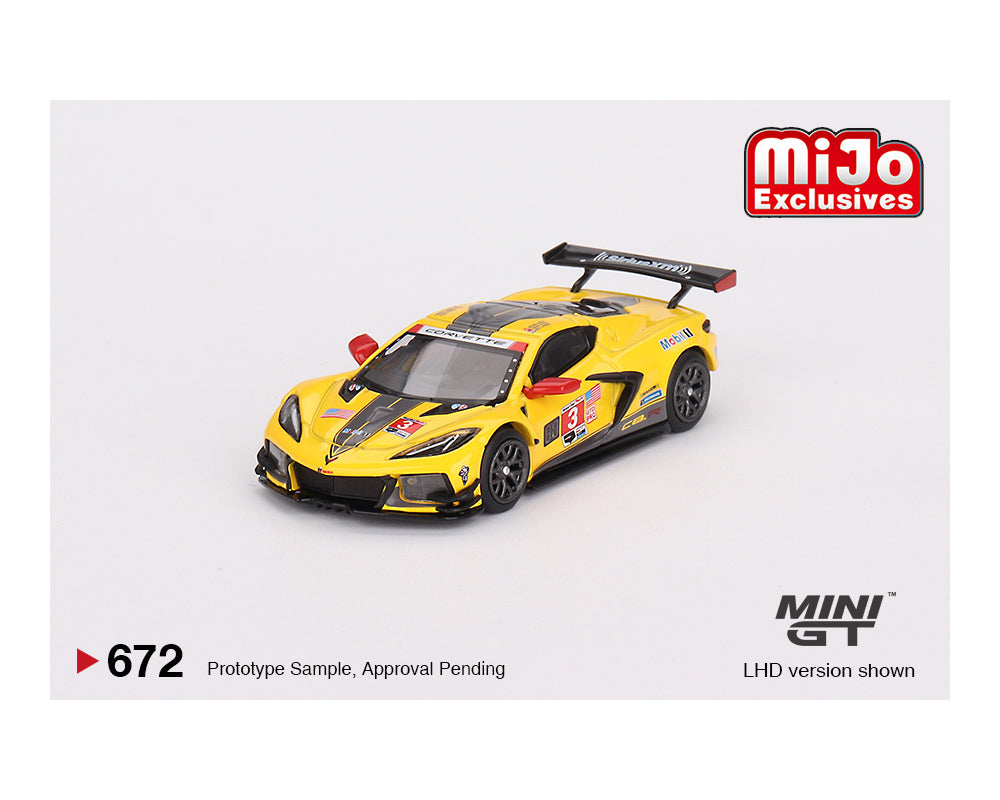 Mini GT 1:64 Chevrolet Corvette C8R Racing Cars #3 & #33 Winners with Western Star Transporter – Mijo Exclusives