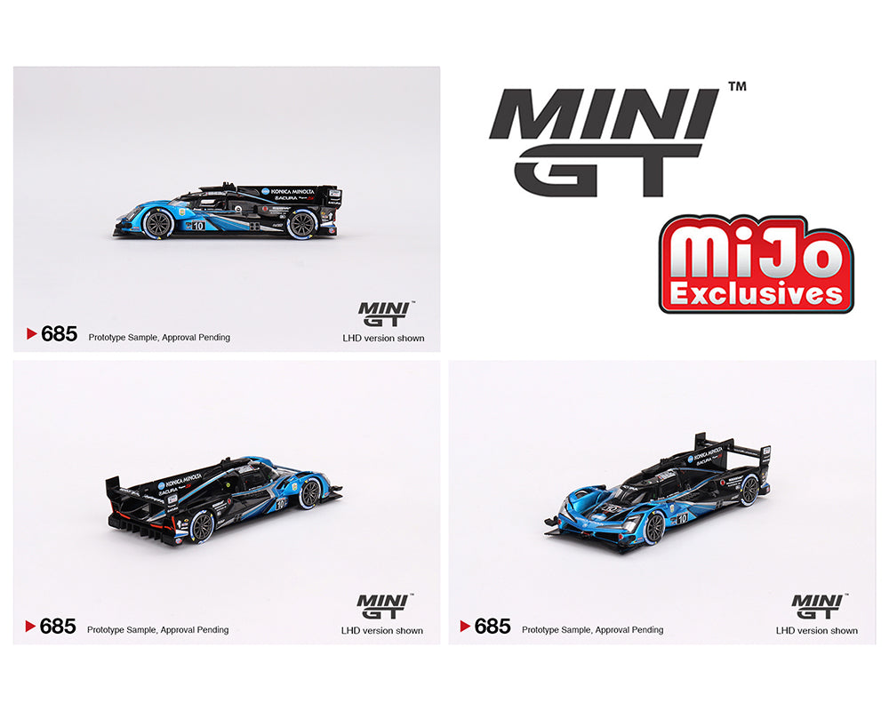 Mini GT 1:64 Acura ARX-06 GTP #10 No. 10 Konica Minolta Acura ARX-06 2023 IMSA Daytona 24 Hrs – MiJo Exclusives