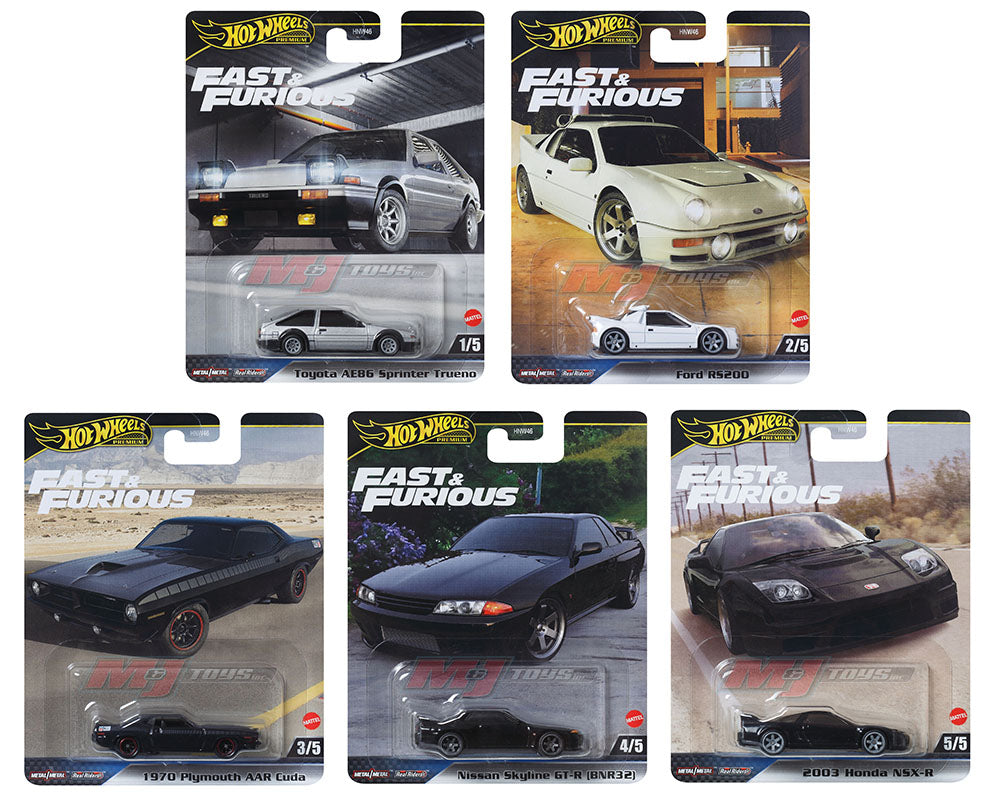 (Pre-Order) 2024 Hot Wheels 1:64 Fast & Furious Premium Set of 5
