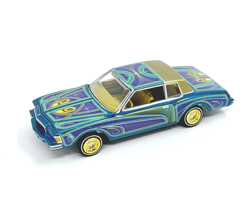 Johnny Lightning 1:64 Lowriders 1978 Chevrolet Monte Carlo with American Diorama Figure Limited Edition – Mijo Exclusives