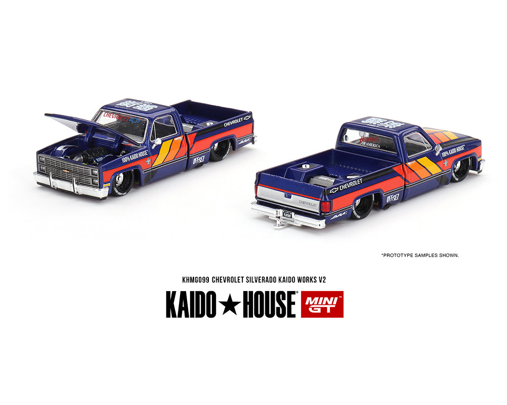 (Pre-Order) Kaido House x Mini GT 1:64 1983 Chevrolet Silverado KAIDO WORKS V2