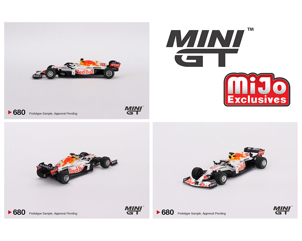 Mini GT 1:64 Red Bull RB16B #33 Max Verstappen 2021 Turkish Grand Prix 2nd Place – MiJo Exclusives