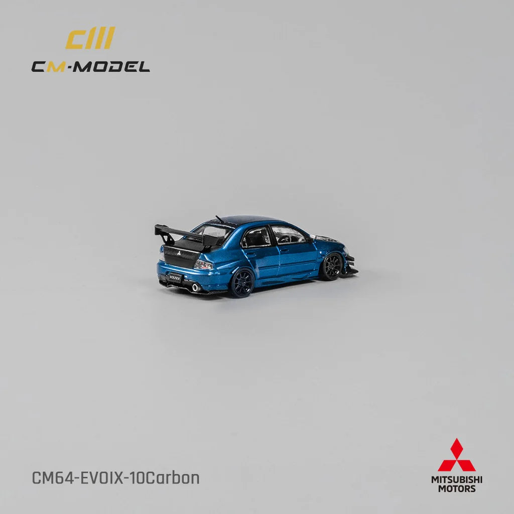 CM MODEL 1/64 Misubishi Lancer Evoix Metallic Blue Carbon