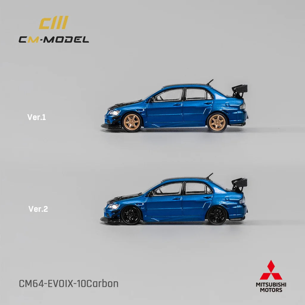 (Pre-Order) CM MODEL 1/64 Misubishi Lancer Evoix Metallic Blue Carbon
