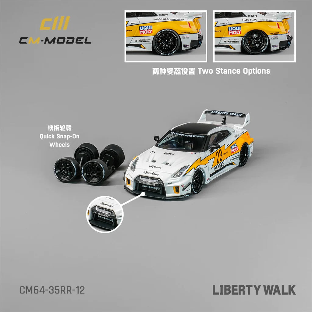 CM MODEL 1/64 Nissan LBWK GT35RR Super Silhouette No.23