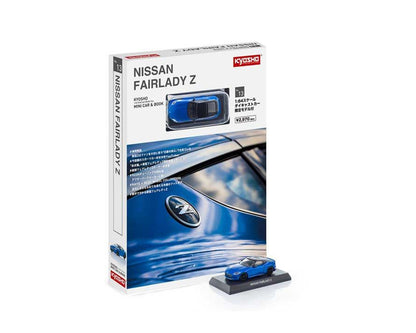 (Pre-Order) Kyosho 1:64 Mini Car & Book Nissan Fairlady Z Limited Edition – Blue