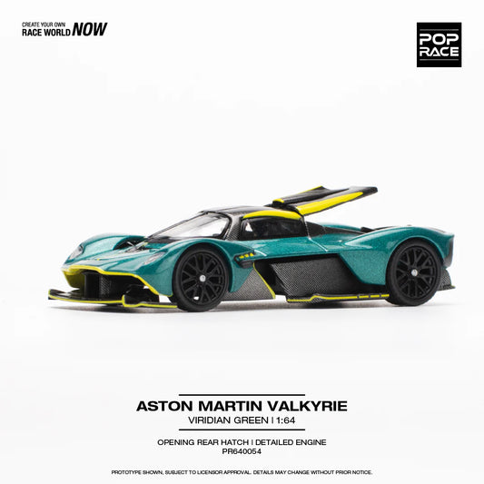 (Pre-Order) Pop Race 1/64 Aston Martin Valkyrie - Viridian Green