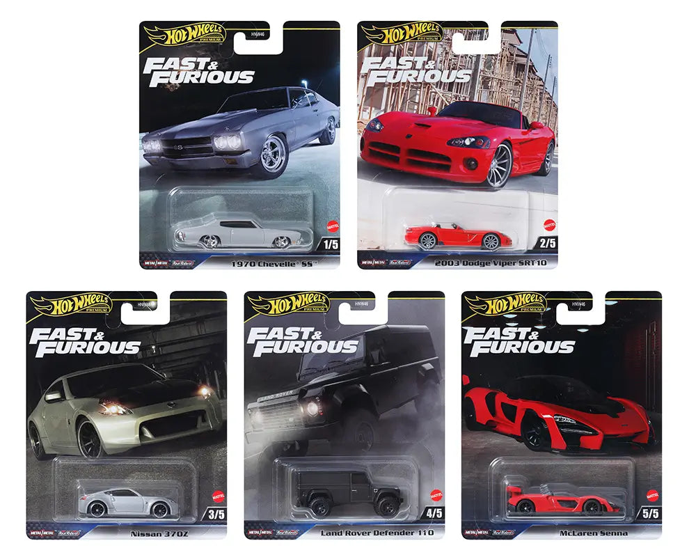 (Pre-Order) Hot Wheels 1:64 Fast & Furious Premium 2024 J Set of 5