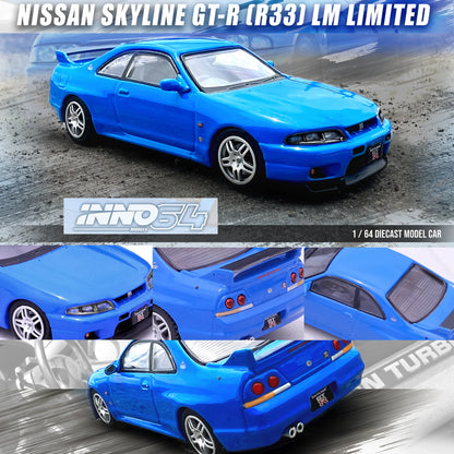 INNO64 1/64 NISSAN SKYLINE GT-R (R33) LM LIMITED