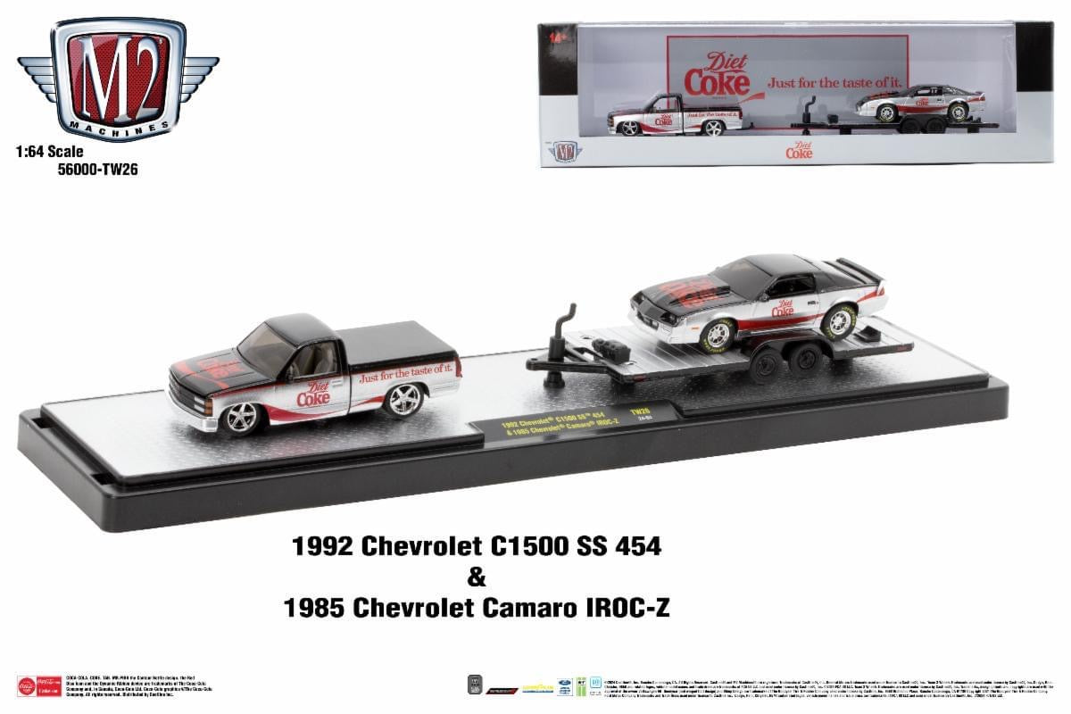 M2 Machines 1992 Chevrolet C1500 SS 454 & 1985 Chevrolet Camaro IROC-Z