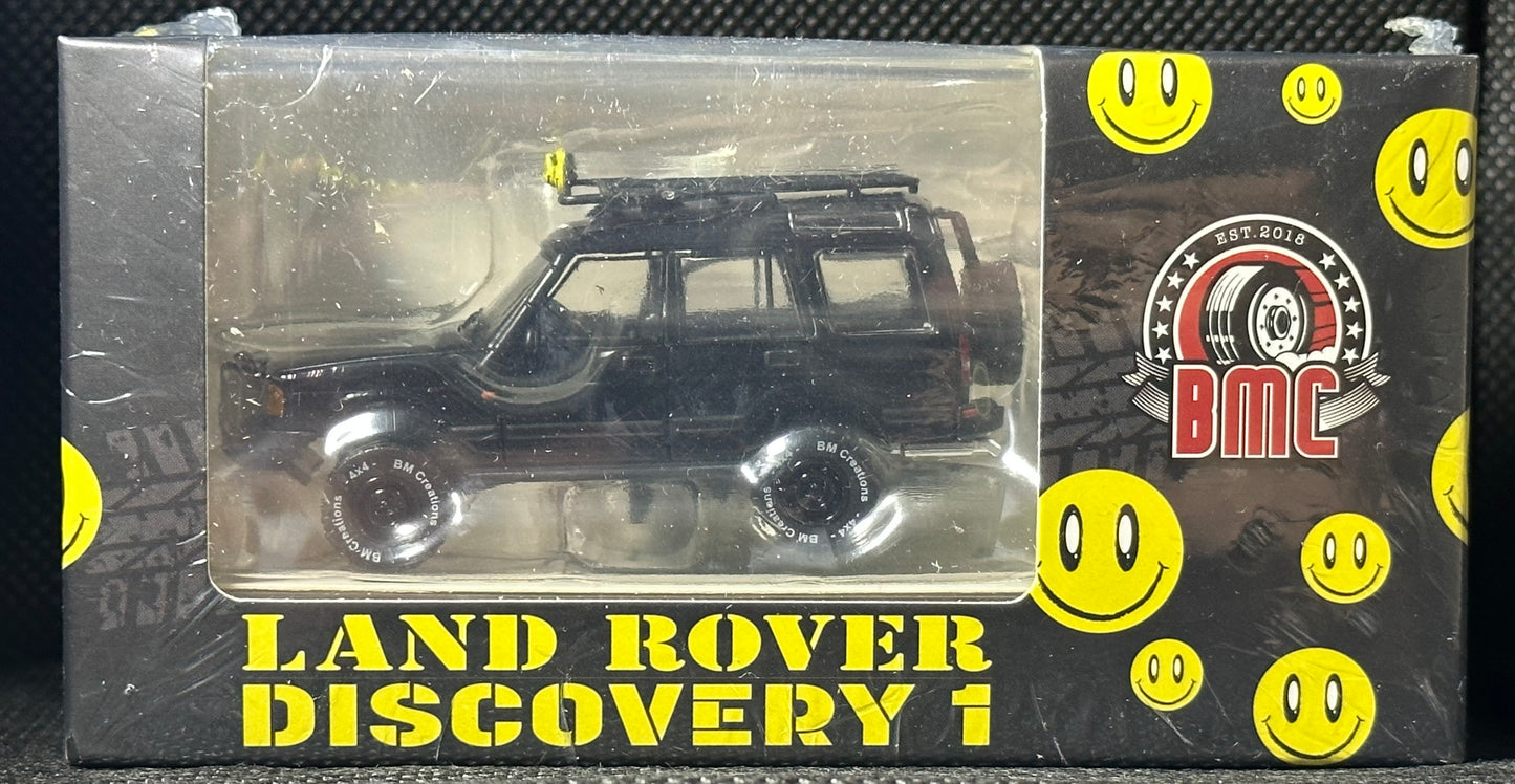 BM Creations 1/64 Land Rover 1998 Discovery1 Black Smile w/Accessory LHD *Malaysia Diecast Expo 2023*