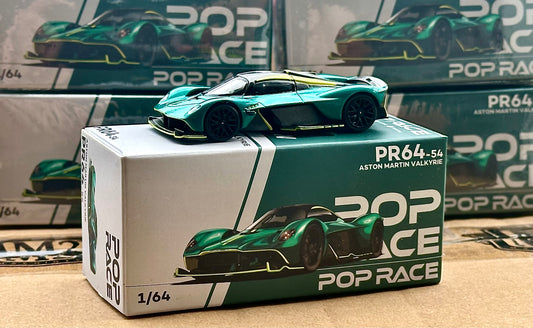 Pop Race 1/64 Aston Martin Valkyrie - Viridian Green