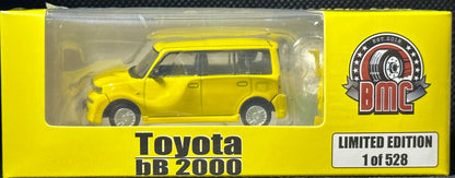 BM Creations x Tokyo Station 1/64 Toyota 2000 BB Yellow LHD Exclusive Edition