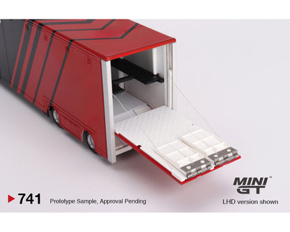 Mini GT 1:64 Mercedes-Benz Actros w/ Racing Transporter “ADVAN”