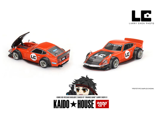 (Pre-Order) Kaido House x Mini GT 1:64 Nissan Fairlady Z Kaido GT “ORANGE BANG” Larry Chen V1