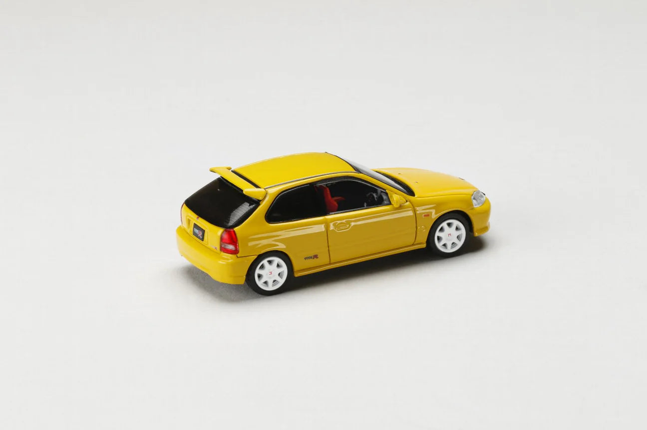 (Pre-Order) JDM64 by HOBBY JAPAN 1/64 Honda CIVIC TYPE R (EK9) - Sunlight Yellow