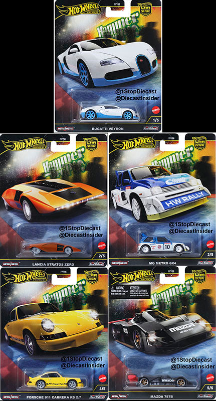 (Pre-Order) 2024 Hot Wheels Car Culture Hammer Drop Set of 5