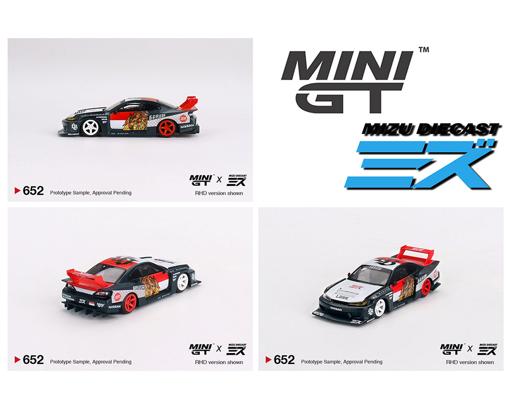 (Pre-Order) Mini GT 1:64 Nissan LB-Super Silhouette S15 SILVIA “Garuda” MINI GT x MIZU